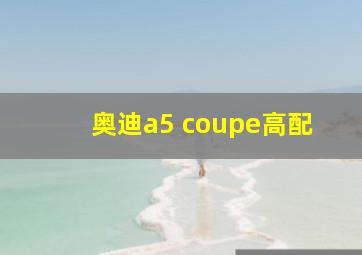 奥迪a5 coupe高配